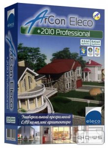  ArCon Eleco +2010.03 Pro Rus & ContentPack + Мой загородный дом Проекты загородных домов для ArCon и программ 3D-графики (CD №3-4/DVD) + Видеокурс Моделируем архитектуру и ландшафт в ArCon (2007) 
