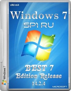  Windows 7 SP1 BEST 7 Edition Release v.14.2.4 (x86/x64/RUS/2014) 