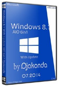  Windows 8.1 With Update AIO 6in1  v.07.2014 by Djakonda (x86/x64/ENG) 