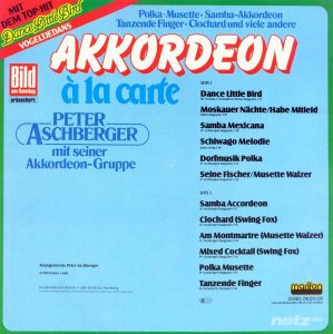  Peter Aschberger mit seiner Akkordeon Gruppe - Akkordeon a la carte (1981) 